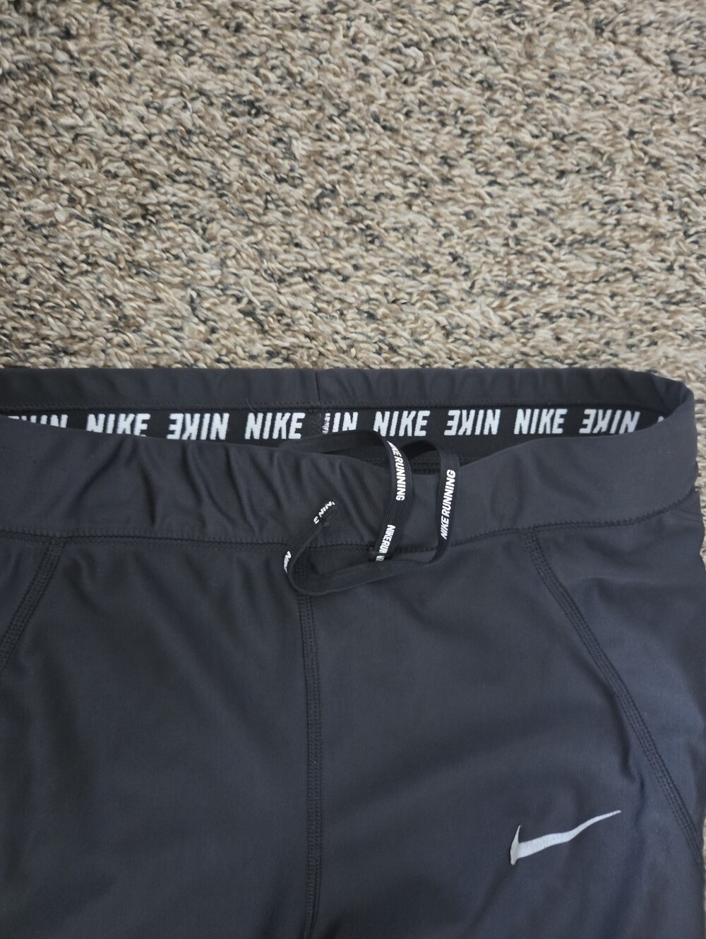 Nike Power Epic Run Women’s Cropped Running Tights Black - Size M - Picture 3 of 5